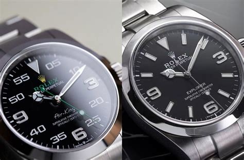 rolex explorer 40mm vs air king|new rolex air king 2022.